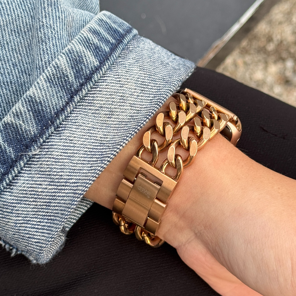 xoxo Wildhearts xoxo Wildhearts Bracelet acier Apple Watch - Chain strap (rose gold) - 38/40/41/42mm xoxo Wildhearts xoxo Wildhearts Bracelet acier Apple Watch - Chain strap (rose gold) - 38/40/41/42mm