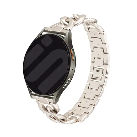 Strap-it Strap-it Bracelet chaîne acier Xiaomi Amazfit GTS (lumiére stellaire)