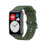 Strap-it Bracelet silicone Huawei Watch Fit SE (vert foncé)