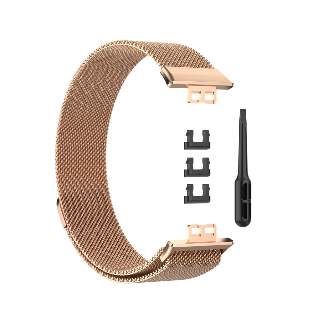 Strap-it Strap-it Bracelet Milanais Huawei Watch Fit SE (or rose) Strap-it Strap-it Bracelet Milanais Huawei Watch Fit SE (or rose)