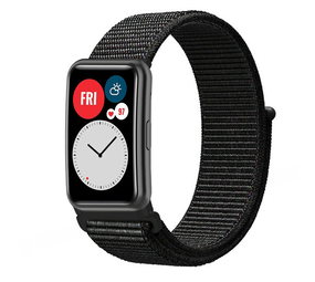 Strap-it Bracelet nylon Huawei Watch Fit SE (noir)