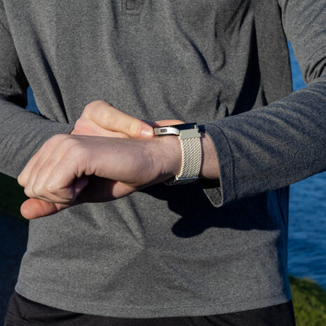 Strap-it Strap-it Bracelet tressé Samsung Gear Sport avec P-boucle (lumière stellaire) Strap-it Strap-it Bracelet tressé Samsung Gear Sport avec P-boucle (lumière stellaire)