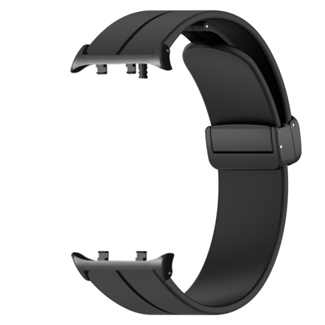 Strap-it Strap-it Bracelet silicone avec D-buckle Huawei Watch D2 (noir)