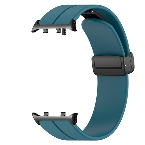 Strap-it Strap-it Bracelet silicone avec D-buckle Huawei Watch D2 (grisbleu)