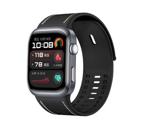 Strap-it Bracelet cuir hybride Huawei Watch D2 (noir)