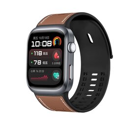 Strap-it Bracelet cuir hybride Huawei Watch D2 (brun)