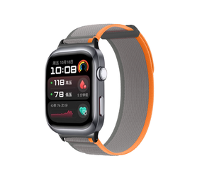 Strap-it Bracelet nylon Huawei Watch D2 (gris/orange)