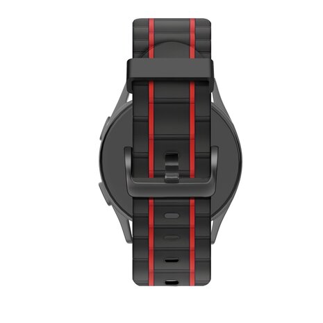 Bandz Bandz Bracelet sport rayé OnePlus Watch 3 (noir/rouge)