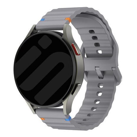 Strap-it Strap-it Bracelet silicone wave OnePlus Watch 3 (gris foncé)