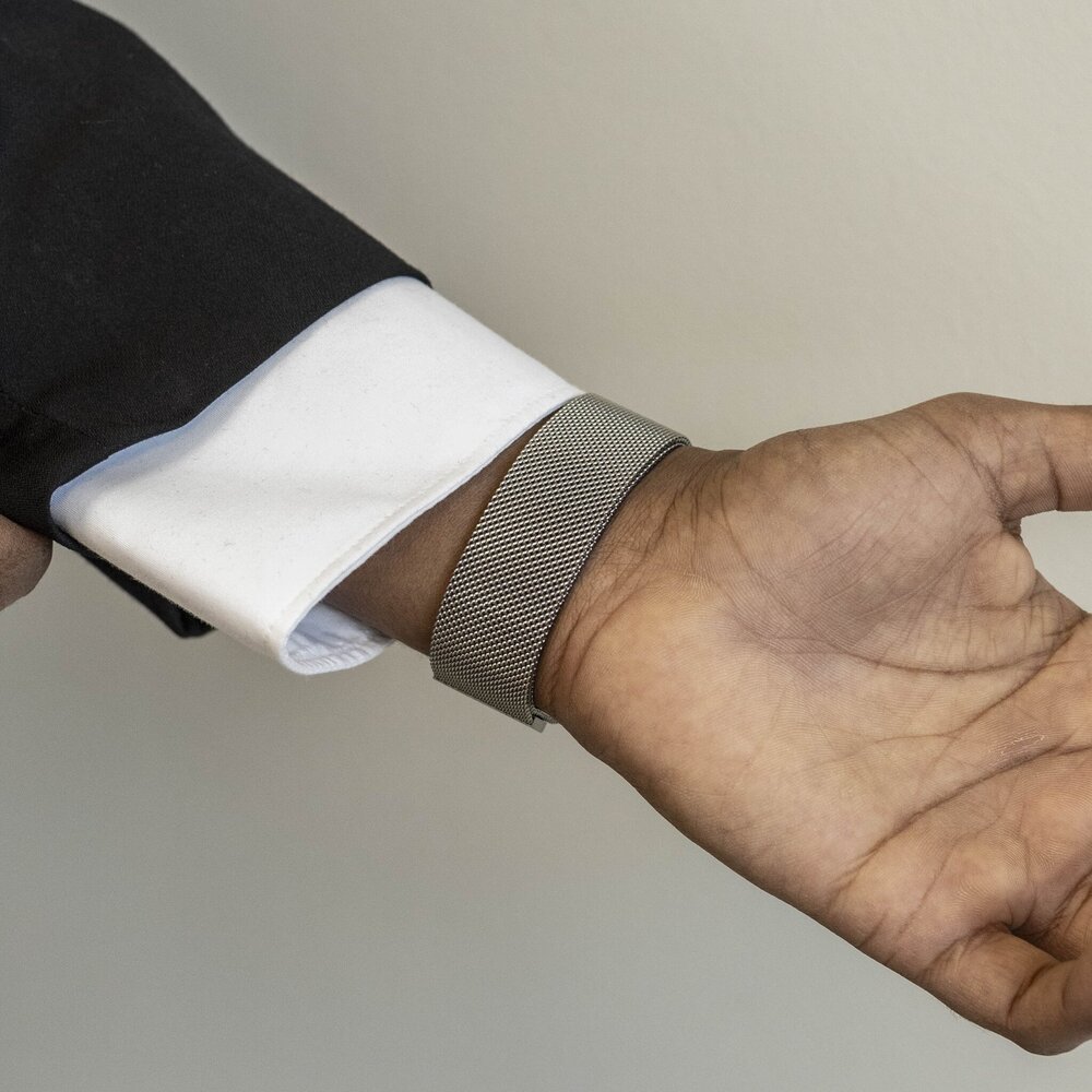 Strap-it Strap-it Bracelet Milanais OnePlus Watch 3 (titane)