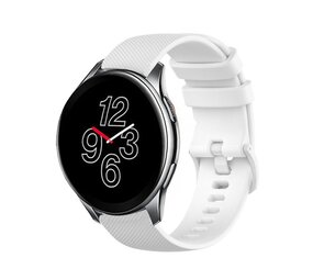Strap-it Bracelet silicone de luxe OnePlus Watch 3 (blanc)