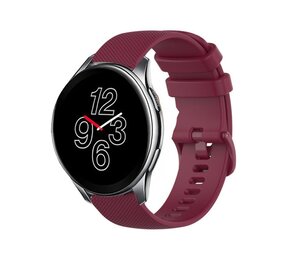 Strap-it Bracelet silicone de luxe OnePlus Watch 3 (vin rouge)