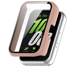 Strap-it Coque rigide avec verre Samsung Galaxy Fit 3 (rose)