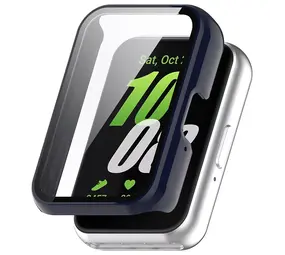 Strap-it Coque rigide avec verre Samsung Galaxy Fit 3 (bleu foncé)