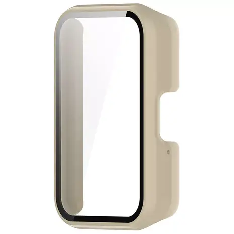 Strap-it Strap-it Coque rigide avec verre Samsung Galaxy Fit 3 (beige)