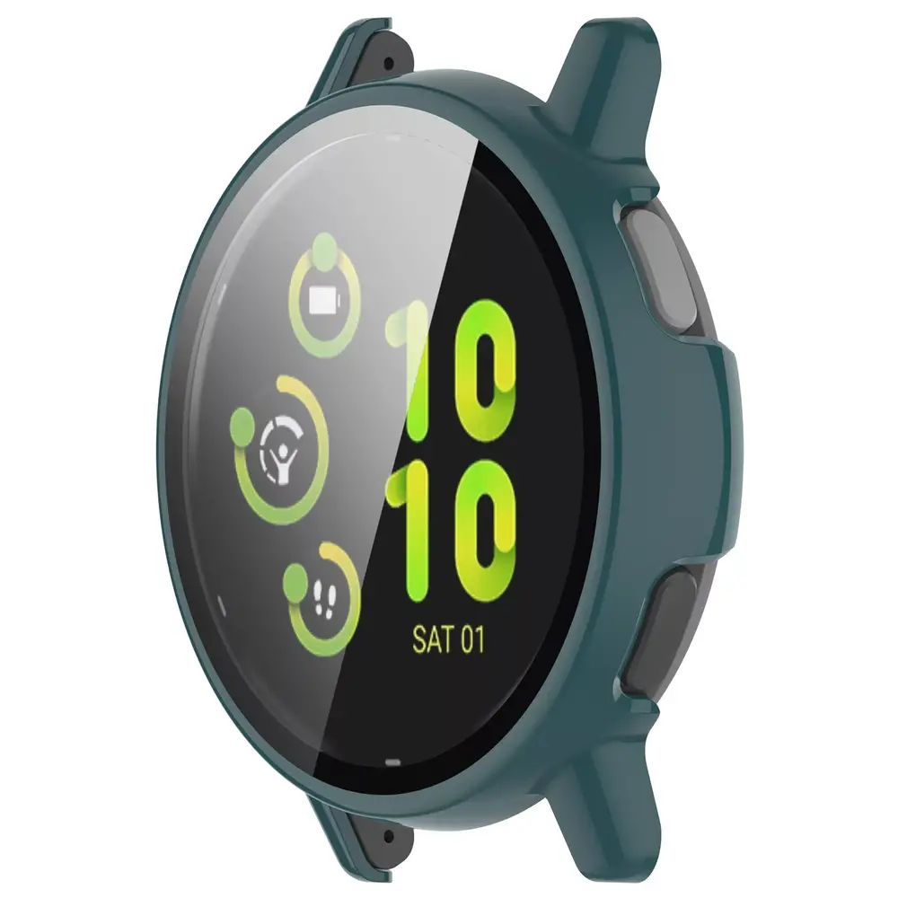 Strap-it Strap-it Coque rigide avec verre Garmin Vivoactive 5 (vert)