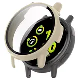 Strap-it Coque rigide avec verre Garmin Vivoactive 5 (beige)