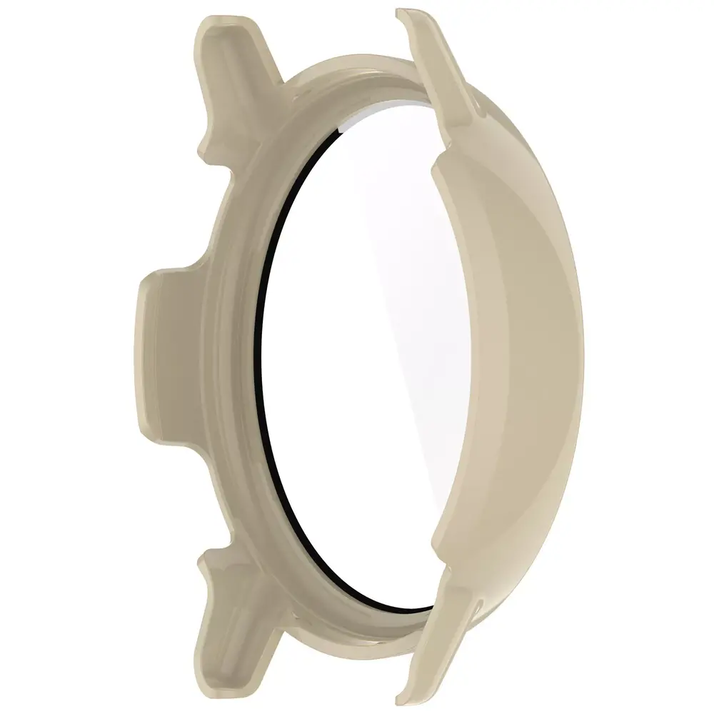 Strap-it Strap-it Coque rigide avec verre Garmin Vivoactive 5 (beige)