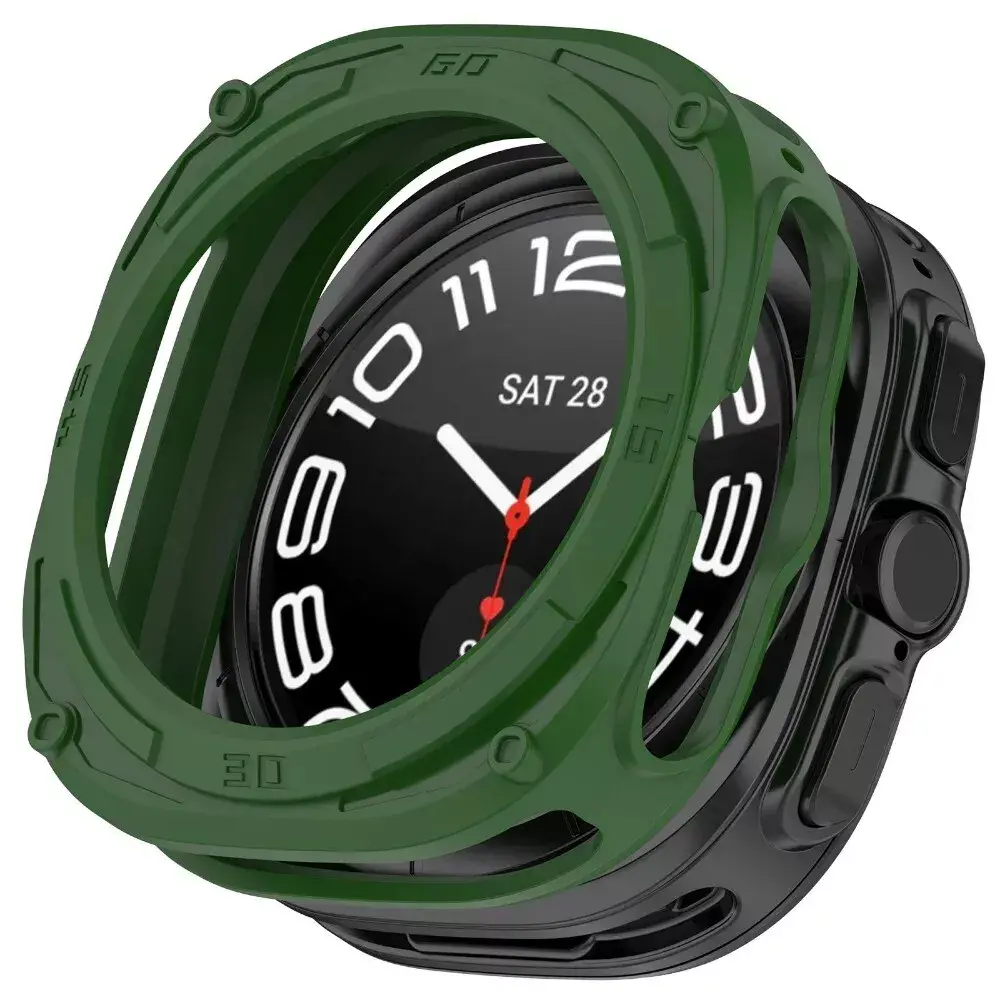 Strap-it Strap-it Coque TPU robuste Samsung Galaxy Watch Ultra (vert)