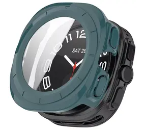 Strap-it Coque rigide avec verre Samsung Galaxy Watch Ultra (vert sapin)