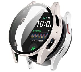 Strap-it Coque rigide avec verre Samsung Galaxy Watch 7 40mm (lumière stellaire)