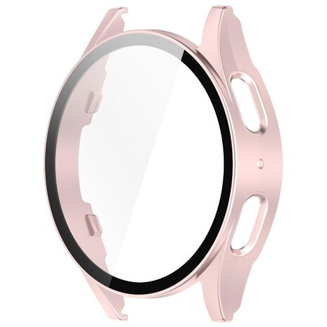 Strap-it Strap-it Coque rigide avec verre Samsung Galaxy Watch 7 40mm (rose clair)