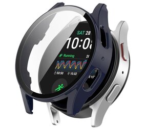 Strap-it Coque rigide avec verre Samsung Galaxy Watch 7 44mm (bleu foncé)