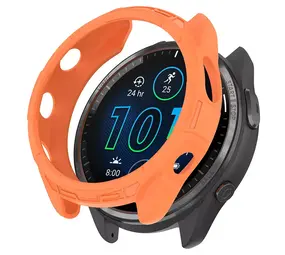 Strap-it Coque TPU robuste Garmin Forerunner 965 (orange)