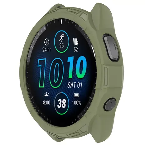 Strap-it Strap-it Coque TPU robuste Garmin Forerunner 965 (vert)