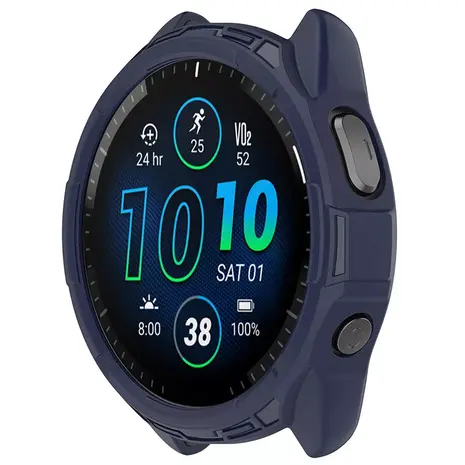 Strap-it Strap-it Coque TPU robuste Garmin Forerunner 965 (bleu)