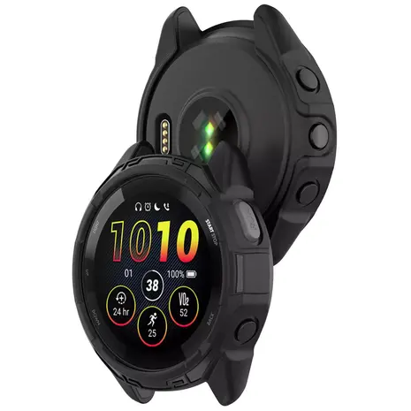 Strap-it Strap-it Coque TPU robuste Garmin Forerunner 265 (noir)