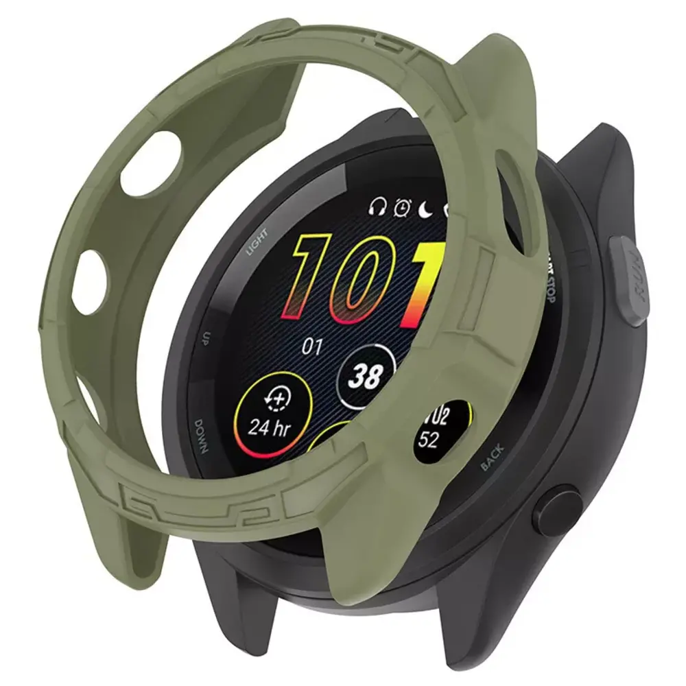 Strap-it Strap-it Coque TPU robuste Garmin Forerunner 265 (vert)