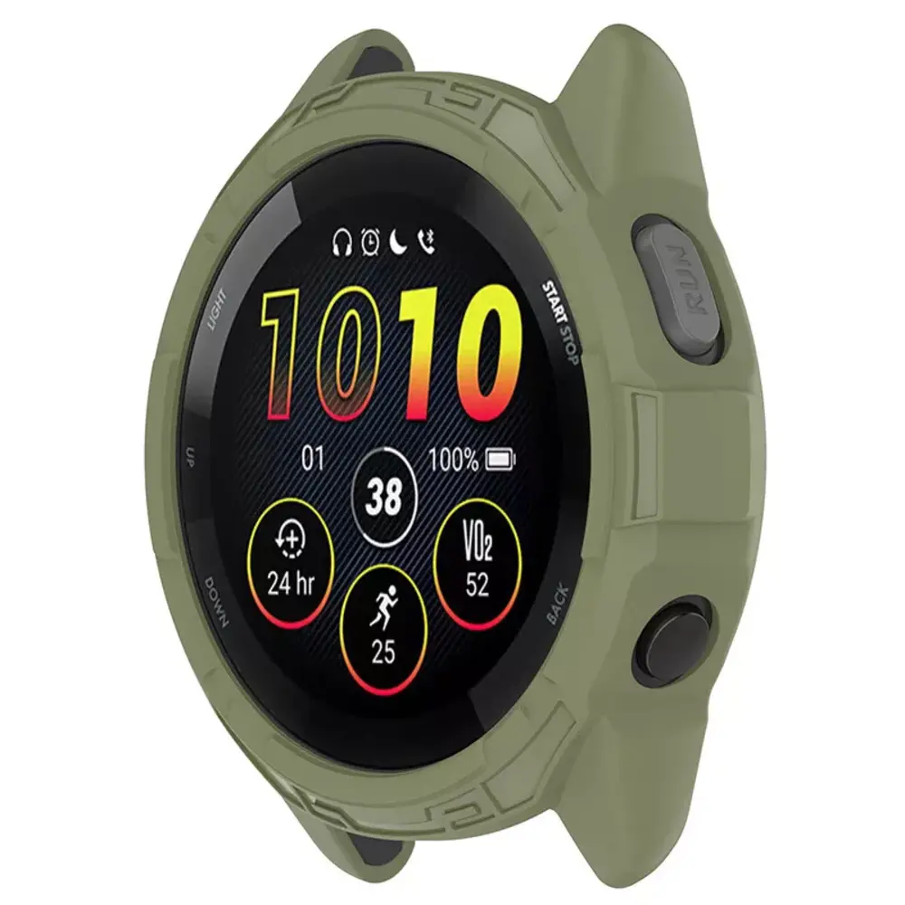 Strap-it Strap-it Coque TPU robuste Garmin Forerunner 265 (vert)