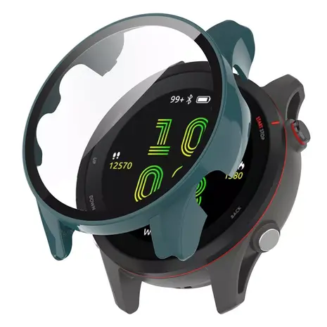 Strap-it Strap-it Coque rigide avec verre Garmin Forerunner 255 (vert)