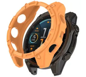 Strap-it Coque TPU robuste Garmin Fenix 8 - 47mm AMOLED (orange)