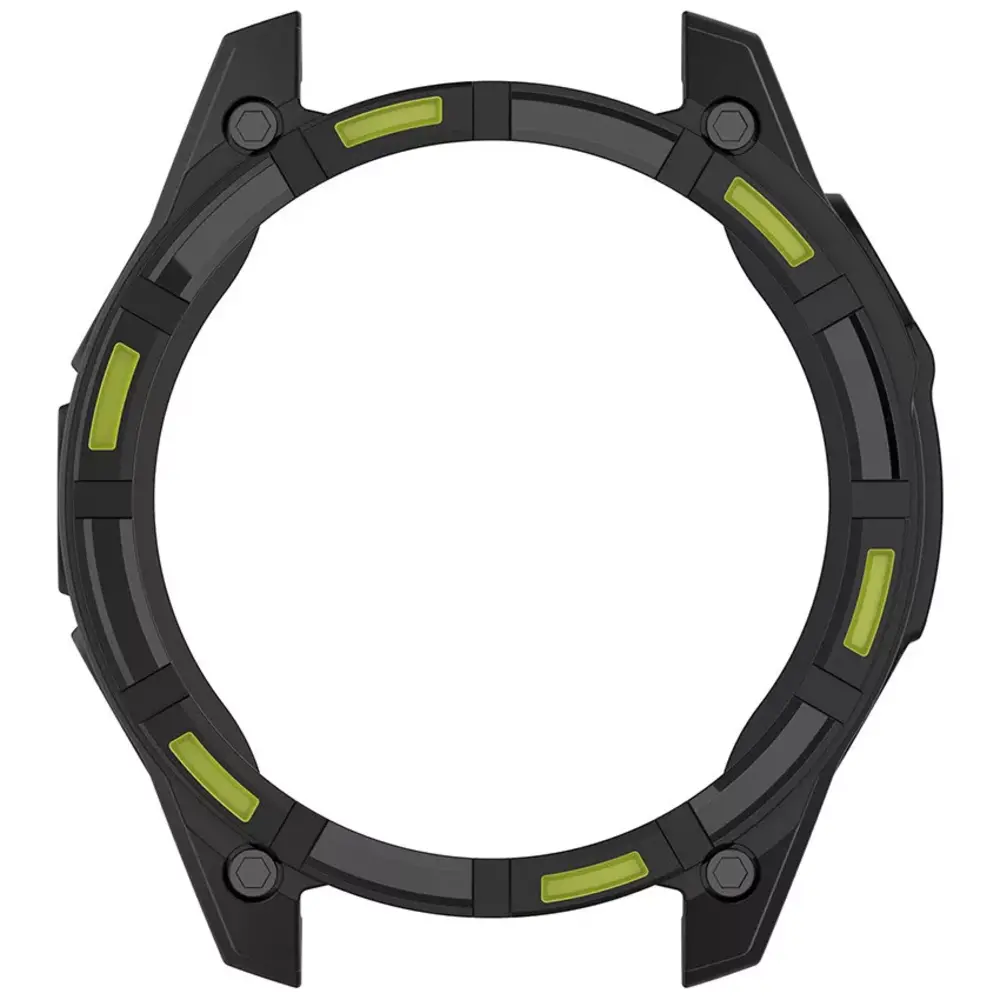 Strap-it Strap-it Coque TPU robuste Garmin Fenix 8 - 47mm SOLAR (noir/vert)