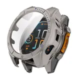 Strap-it Coque rigide avec verre Garmin Fenix 8 - 51mm AMOLED (titane/bleu)