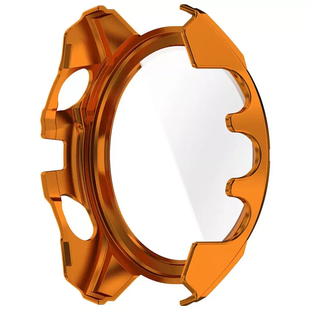 Strap-it Strap-it Coque rigide avec verre Garmin Fenix 8 - 51mm SOLAR (orange/vert)