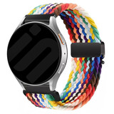 Strap-it Bracelet tressé Withings ScanWatch 2 - 38mm avec P-boucle (arc-en-ciel)