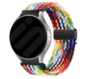 Strap-it Bracelet tressé Withings ScanWatch 2 - 38mm avec P-boucle (arc-en-ciel) Strap-it Bracelet tressé Withings ScanWatch 2 - 38mm avec P-boucle (arc-en-ciel)