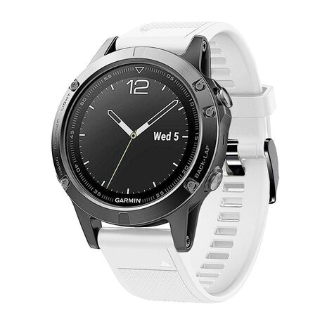Strap-it Strap-it Bracelet silicone Garmin Tactix 8 - 47mm (blanc)