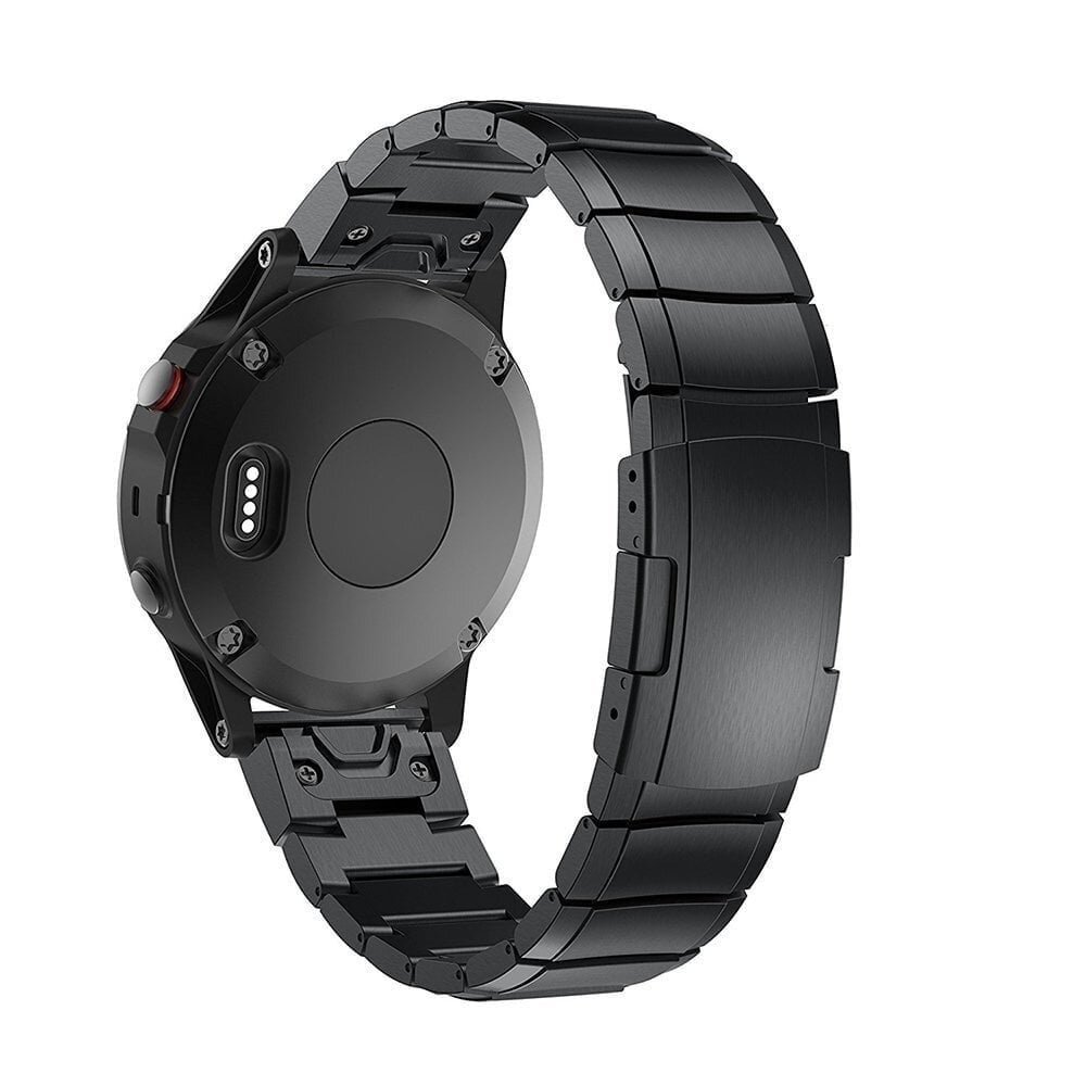 Strap-it Strap-it Bracelet en métal Garmin Tactix 8 - 47mm (noir)