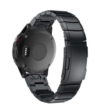 Strap-it Strap-it Bracelet en métal Garmin Tactix 8 - 47mm (noir)