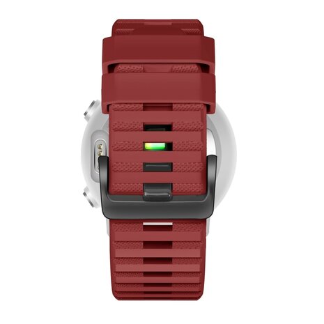 Strap-it Bandz Bracelet silicone boucle Garmin Tactix 8 - 47mm (rouge)