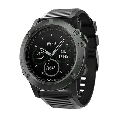 Strap-it Strap-it Bracelet silicone Garmin Tactix 7 (noir)