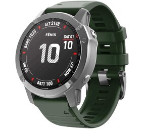 Strap-it Bracelet silicone Garmin Tactix 7 (vert foncé)