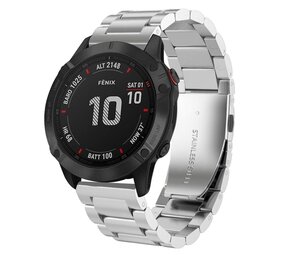 Strap-it Bracelet acier Garmin Tactix 7 (argent)
