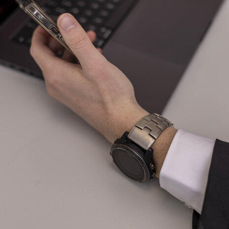 Strap-it Strap-it Bracelet titane Garmin Tactix 7 (argent)