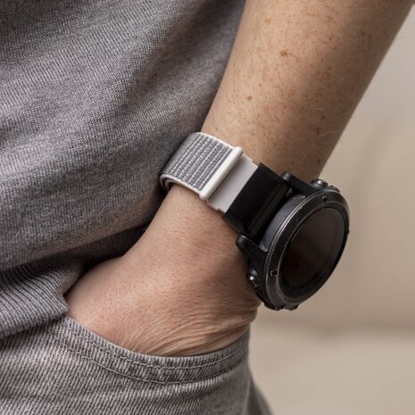 Strap-it Strap-it Bracelet nylon Garmin Tactix 7 (coquillage)