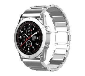 Strap-it Bracelet en titane magnétique Garmin Tactix 7 (argent)